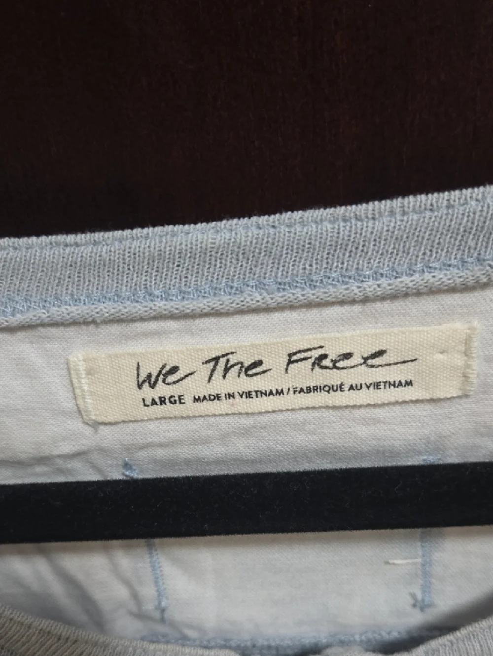 We The Free Light Blue Henley Top - Picture 2 of 8